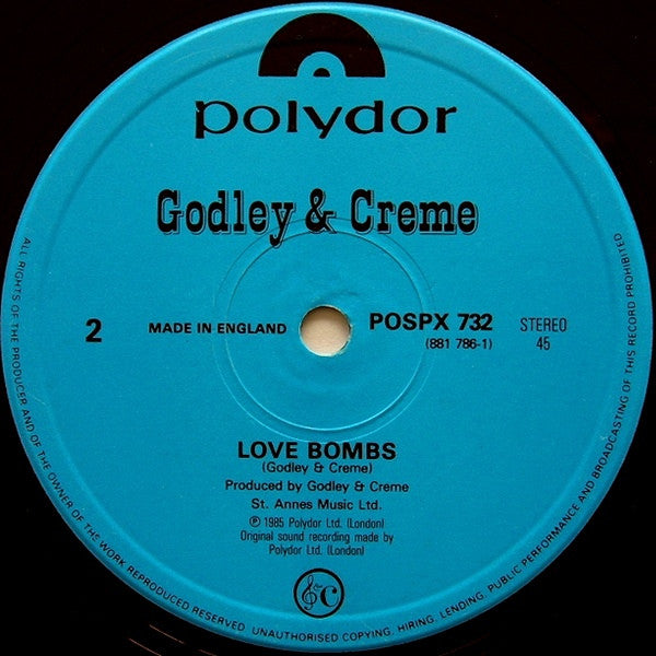 Godley & Creme : Cry (Extended Version) (12", Single, Col)