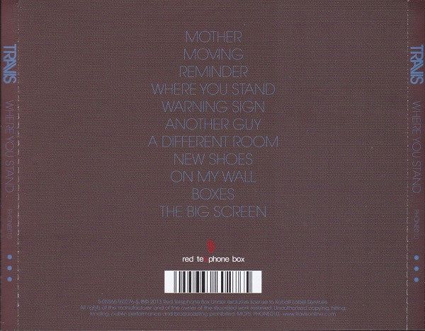 Travis : Where You Stand (CD, Album, Jew)