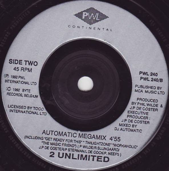 2 Unlimited : The Magic Friend (7", Single)