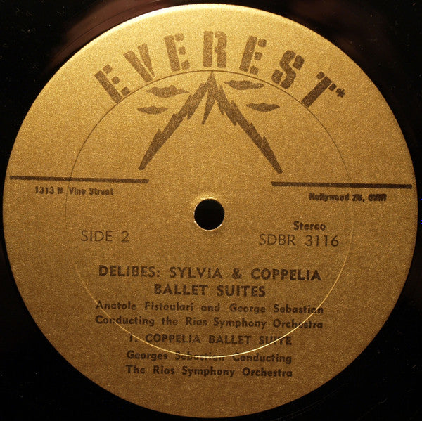Delibes* – Anatole Fistoulari & Georges Sebastian Conducting The Rias-Symphony Orchestra* : Sylvia & Coppelia Ballet Suites (LP, All)