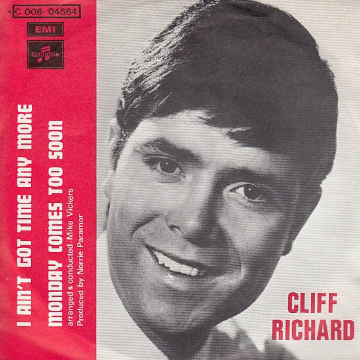 Cliff Richard : I Ain't Got Time Anymore (7", Single)