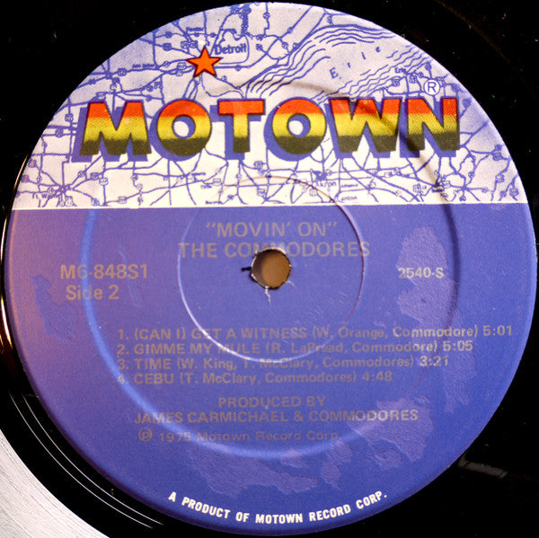Commodores : Movin' On (LP, Album, Sup)