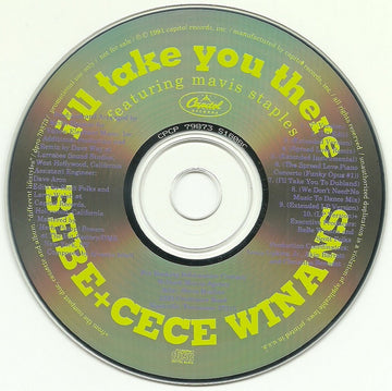 BeBe & CeCe Winans Featuring Mavis Staples : I'll Take You There (CD, Maxi, Promo)