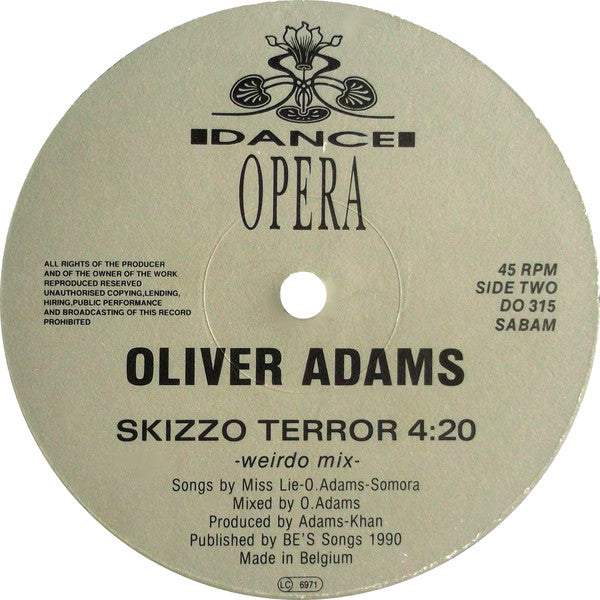 Oliver Adams : Skizzo Terror (12")