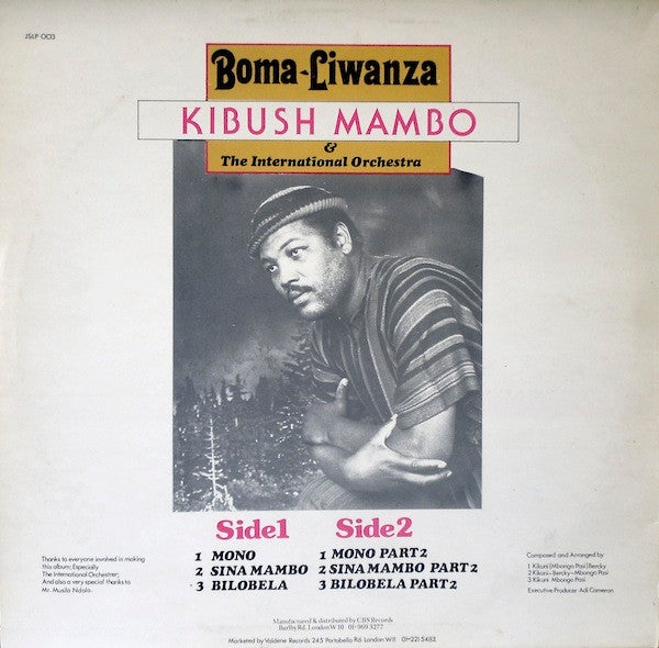 Boma Liwanza & The International Orchestra : Kibush Mambo (LP)