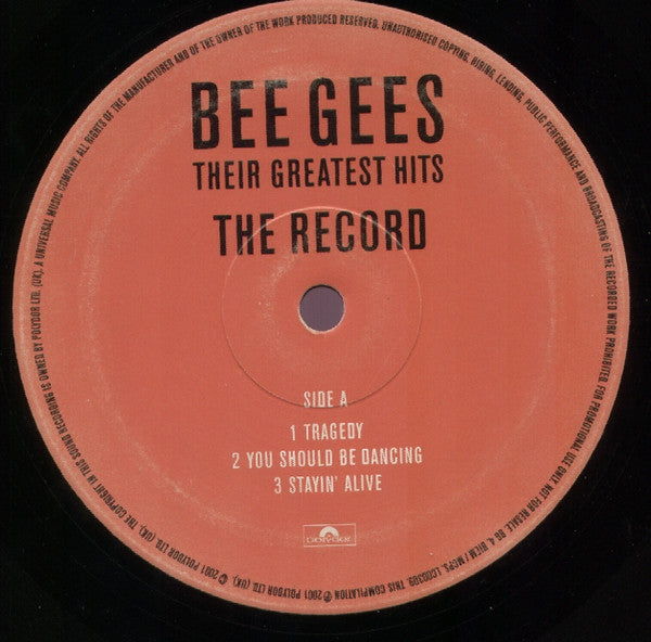 Bee Gees : Their Greatest Hits - The Record (12", Comp, Promo)