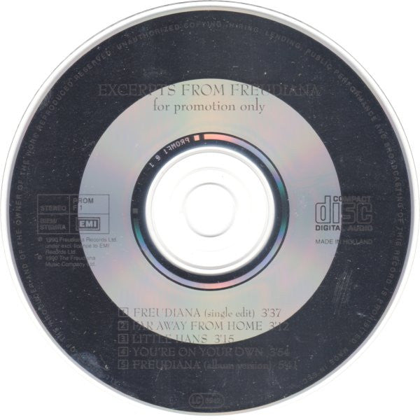 Freudiana : Excerpts From Freudiana (CD, Promo)