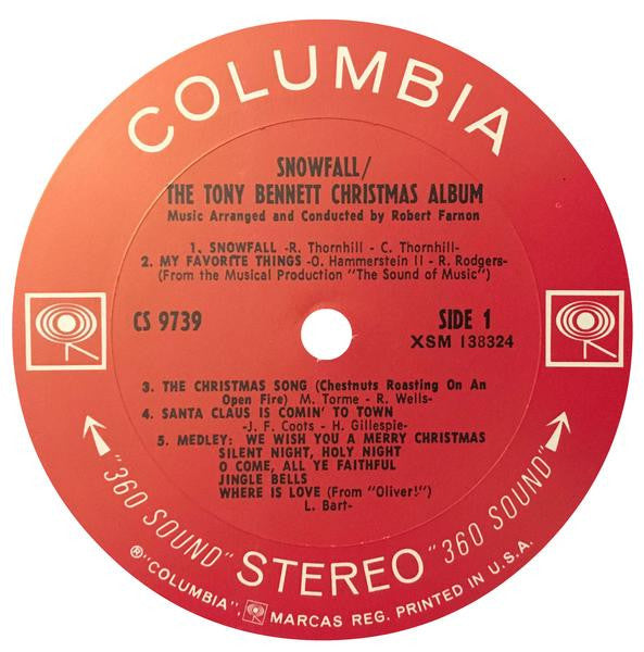 Tony Bennett : Snowfall (The Tony Bennett Christmas Album) (LP, Album)
