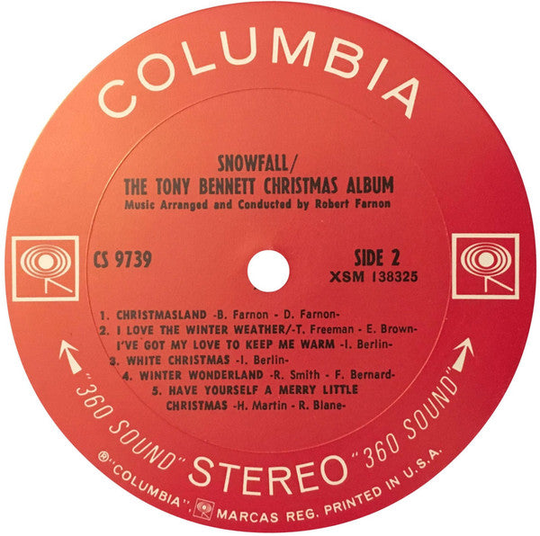 Tony Bennett : Snowfall (The Tony Bennett Christmas Album) (LP, Album)