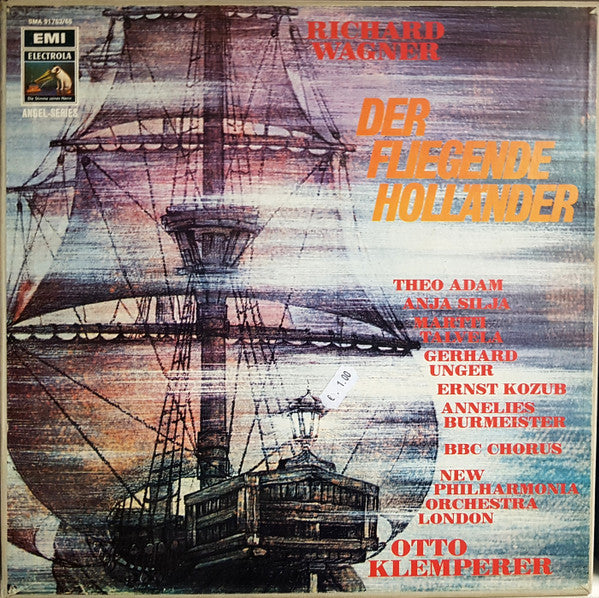 Richard Wagner - Theo Adam, Anja Silja, Martti Talvela, Gerhard Unger, Ernst Kozub, Annelies Burmeister, BBC Symphony Chorus, New Philharmonia Orchestra, Otto Klemperer : Der Fliegende Holländer (3xLP + Box)