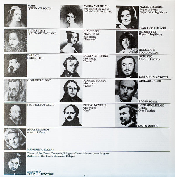 Gaetano Donizetti / Joan Sutherland, Luciano Pavarotti, Huguette Tourangeau, James Morris (5), Roger Soyer, Orchestra Del Teatro Comunale Di Bologna, Richard Bonynge : Maria Stuarda (3xLP, Album + Box)