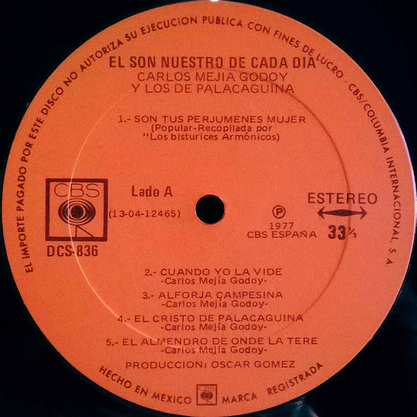 Carlos Mejía Godoy y Los De Palacagüina : El Son Nuestro De Cada Dia  (LP, Album)