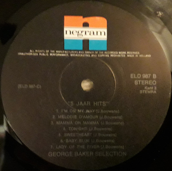 George Baker Selection : 5 Jaar Hits (2xLP, Comp, Gat)