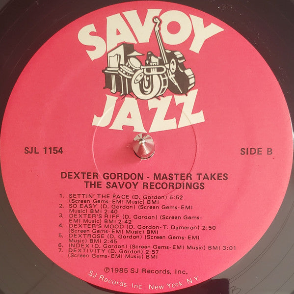 Dexter Gordon With Bud Powell, Fats Navarro & Tadd Dameron : Master Takes. The Savoy Recordings (LP, Comp)