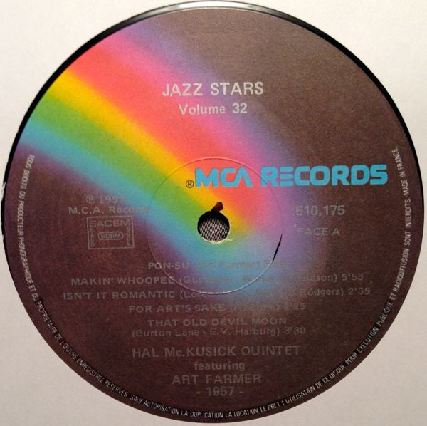 Hal McKusick Quintet : Hal McKusick Quintet Featuring Art Farmer (LP)