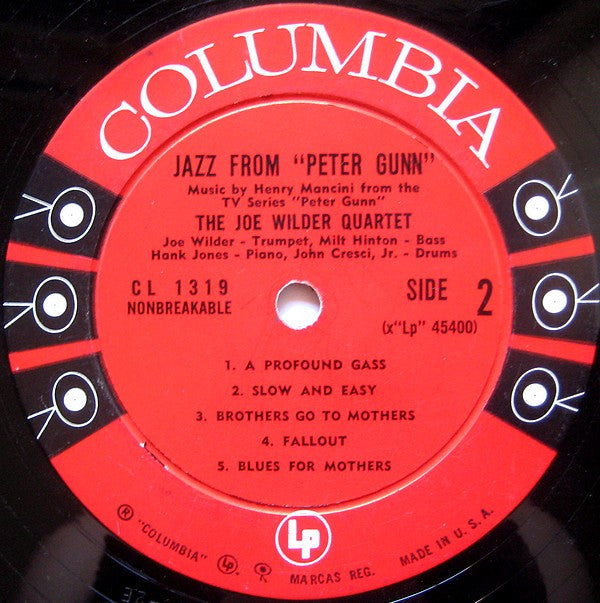 The Joe Wilder Quartet : Jazz From "Peter Gunn" (LP, Album, Mono)