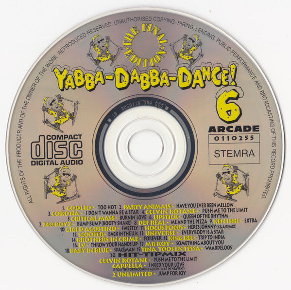 Various : Yabba-Dabba-Dance! 6 (The Final Edition) (CD, Comp, P/Mixed)