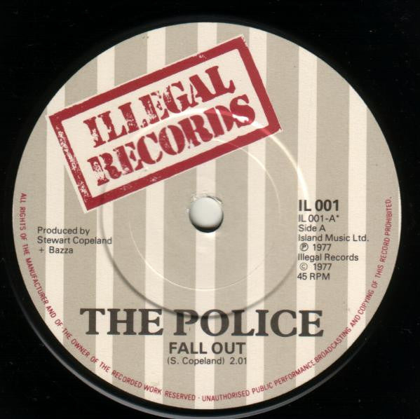 The Police : Nothing Achieving / Fall Out (7", Single, RE, Gre)
