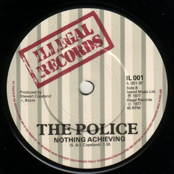The Police : Nothing Achieving / Fall Out (7", Single, RE, Gre)
