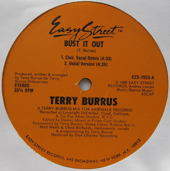 Terry Burrus : Bust It Out (12")