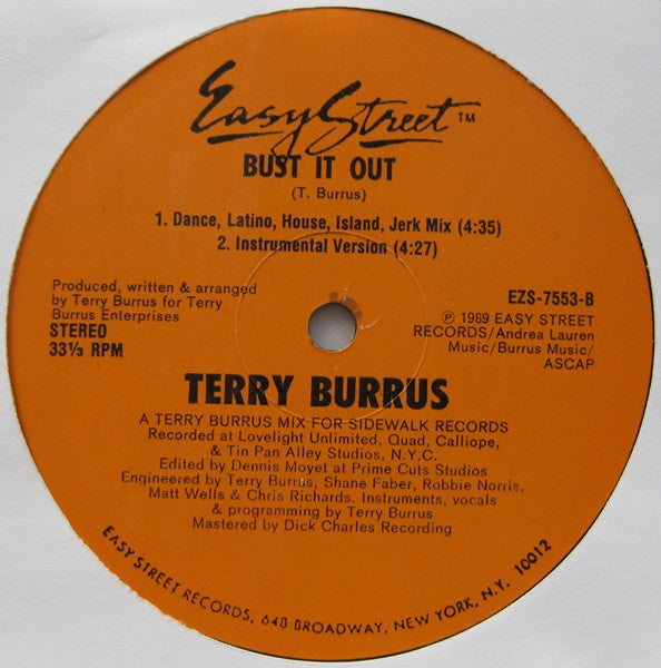 Terry Burrus : Bust It Out (12")