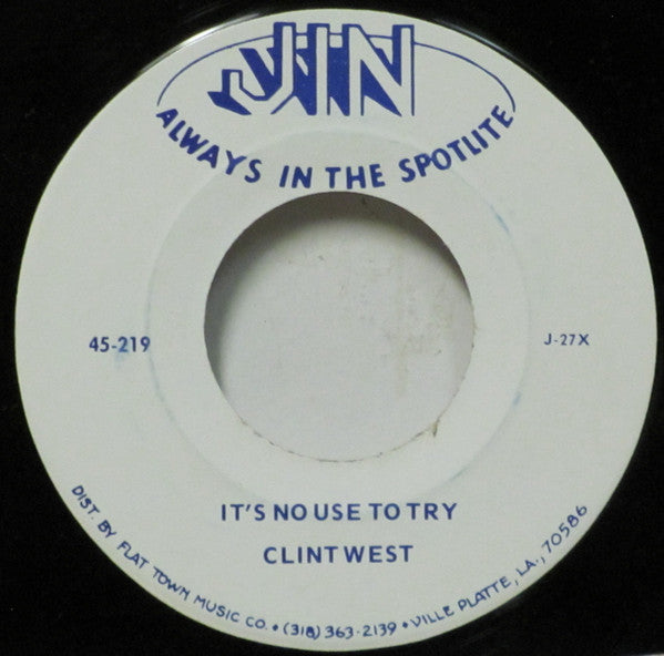 Clint West : A Tear Fell / It's No Use To Try (7")