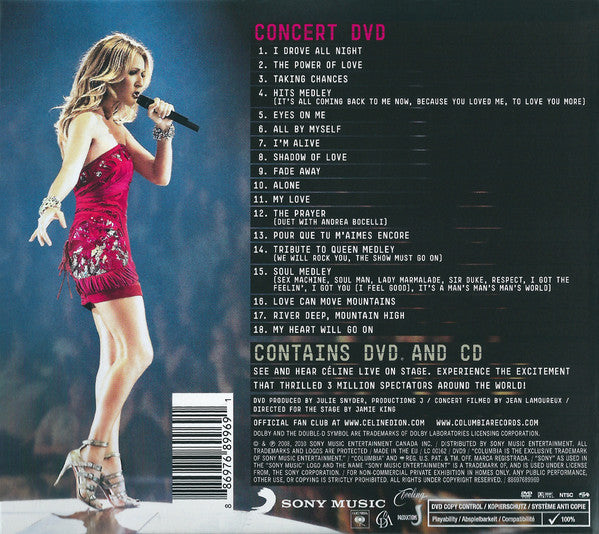 Céline Dion : Taking Chances World Tour / The Concert (DVD-V, NTSC + CD + Album)