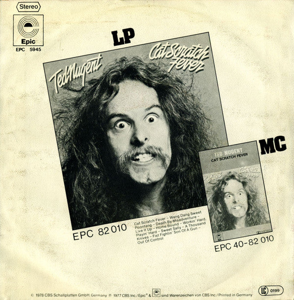 Ted Nugent : Home Bound / Death By Misadventure (7")