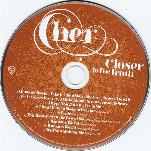 Cher : Closer To The Truth (CD, Album, Dlx, Ltd)
