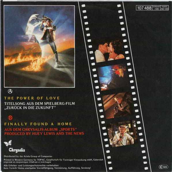 Huey Lewis & The News : The Power Of Love (7", Single)