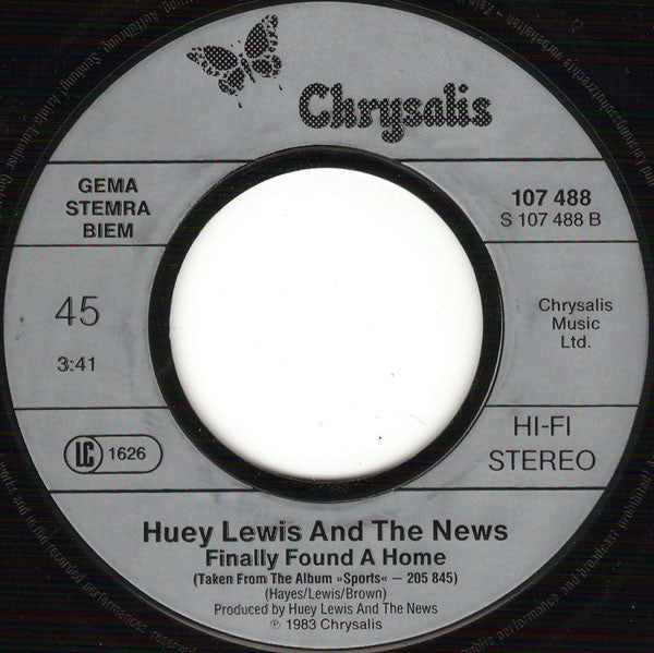 Huey Lewis & The News : The Power Of Love (7", Single)