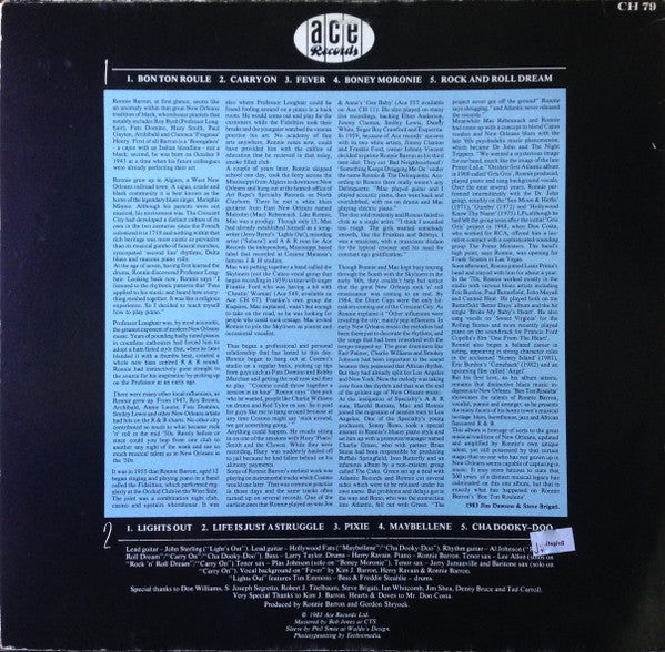 Ronnie Barron : Bon Ton Roulette (LP, Album)