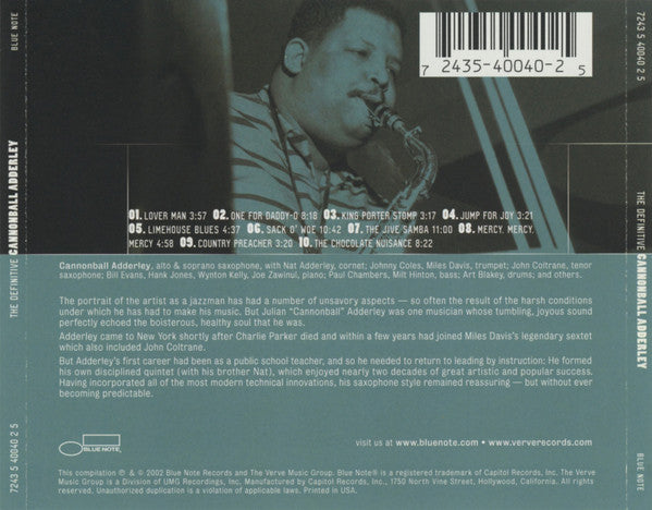 Cannonball Adderley : The Definitive (CD, Comp)