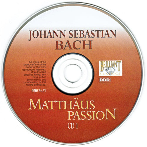 Johann Sebastian Bach : Matthäus Passion (3xCD, Album)