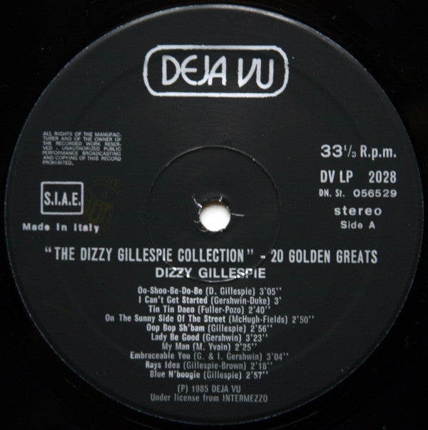 Dizzy Gillespie : The Dizzy Gillespie Collection - 20 Golden Greats (LP, Comp)