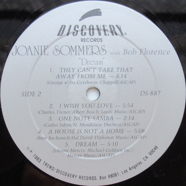 Joanie Sommers With Bob Florence : Dream (LP, Album)