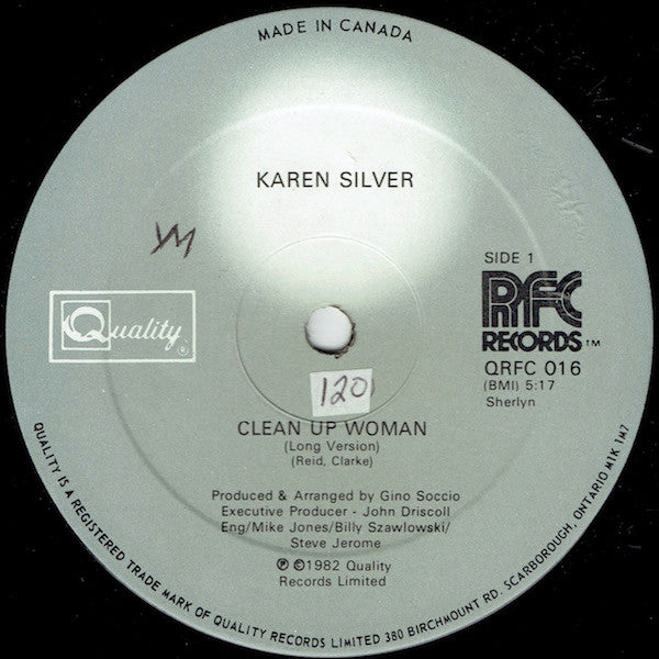 Karen Silver : Clean Up Woman (12")