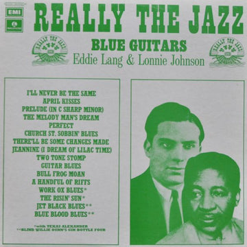 Eddie Lang And Lonnie Johnson (2) : Blue Guitars  (LP, Comp)