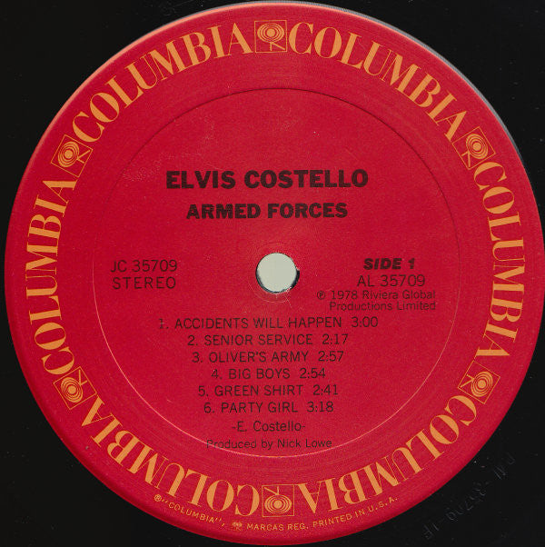 Elvis Costello & The Attractions : Armed Forces (LP, Album, San + 7", EP, Ltd, San)