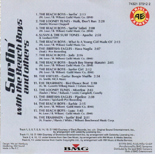 Various : Surfin' With The Beach Boys And Others (CD, Comp)