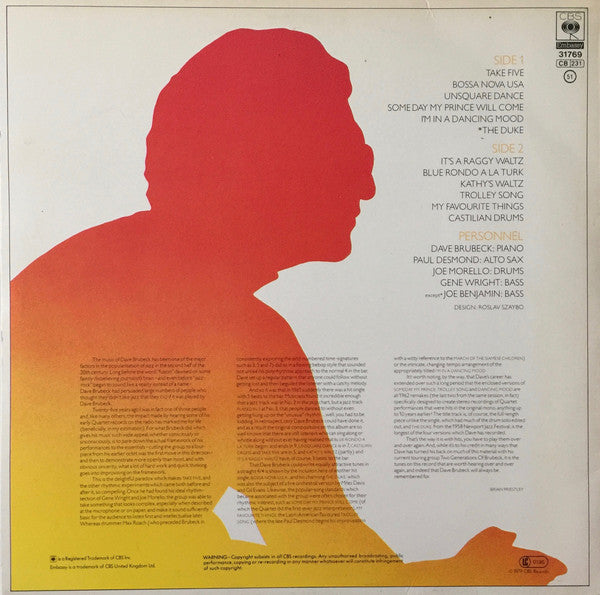 Dave Brubeck : Take Five (LP, Comp)