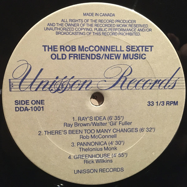 The Rob McConnell Sextet : Old Friends/New Music (LP, Album)