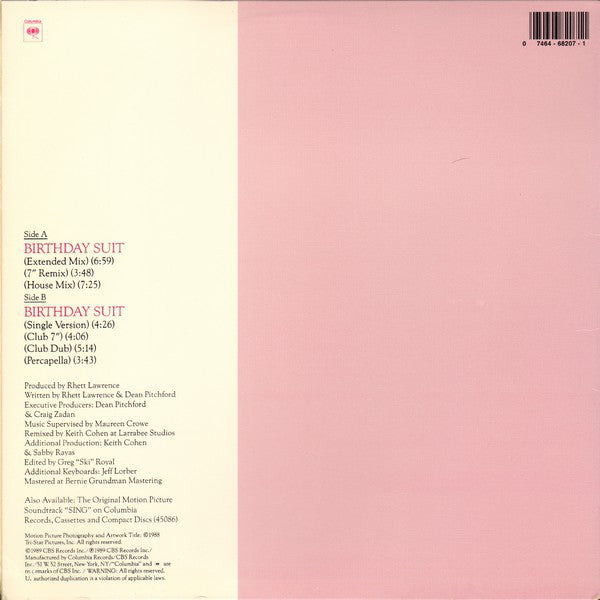 Johnny Kemp : Birthday Suit (12")