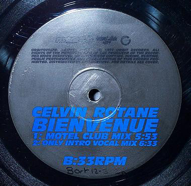 Celvin Rotane : Bienvenue (12", Etch, Ltd)