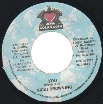 Nicky Browning : You (7", Single)