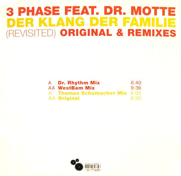 3 Phase Feat. Dr. Motte : Der Klang Der Familie (Revisited) Original & Remixes (2x12")