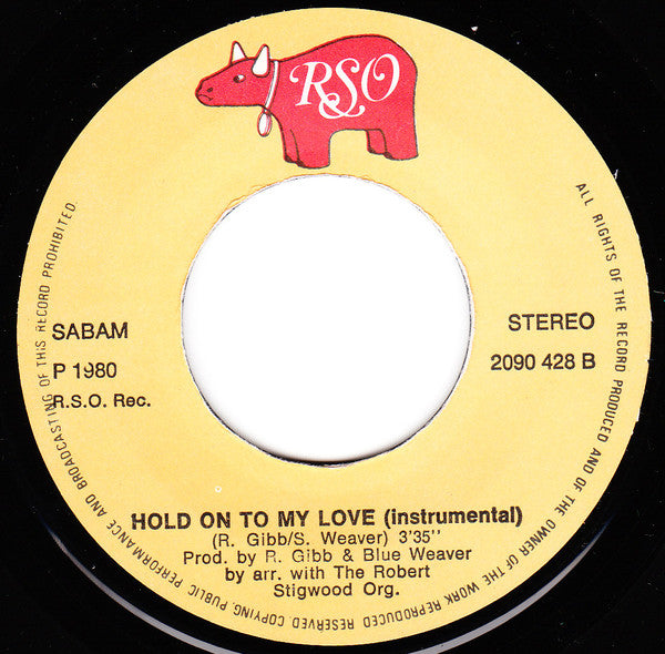 Jimmy Ruffin : Hold On To My Love (7", Single)