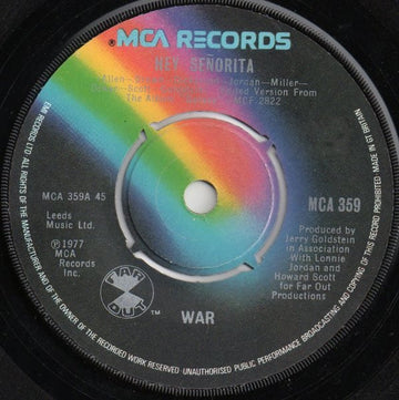 War : Hey Señorita (7", Single)