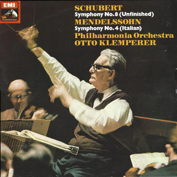 Franz Schubert / Felix Mendelssohn-Bartholdy, Philharmonia Orchestra, Otto Klemperer : Symphony No.8 (Unfinished) / Symphony No.4 (Italian) (LP, Comp)