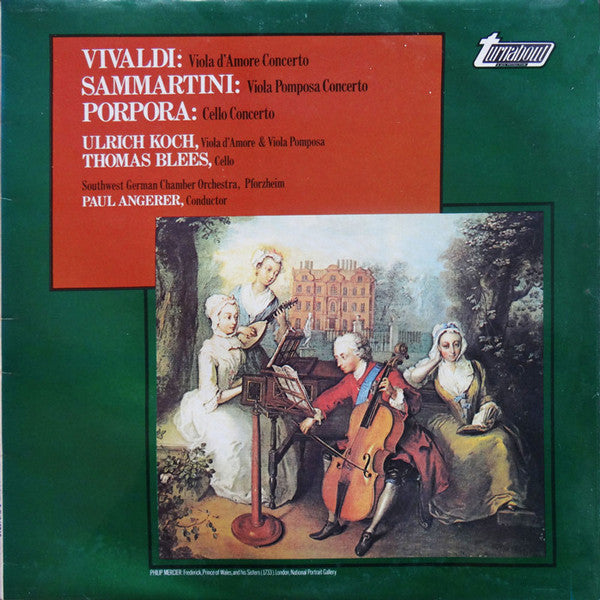 Antonio Vivaldi / Giovanni Sammartini / Nicola Porpora : Viole D'Amore Concerto / Viola Pomposa Concerto / Cello Concerto (LP)